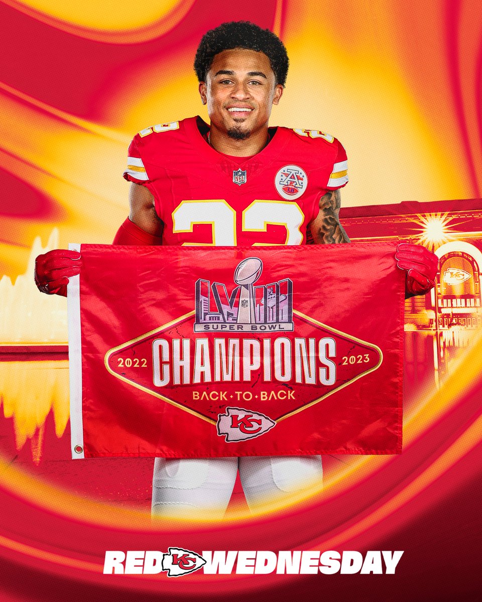 Kansas City Chiefs (@chiefs) on Twitter photo Be like <a href="/trent_mcduffie/">Trent McDuffie</a> and get your Red Wednesday flag 👏 Proceeds benefit the kids <a href="/rmhckc/">Ronald McDonald House Charities of KC</a>!
Buy your flag now: chfs.me/24buyflags Be like <a href="/trent_mcduffie/">Trent McDuffie</a> and get your Red Wednesday flag 👏 Proceeds benefit the kids <a href="/rmhckc/">Ronald McDonald House Charities of KC</a>!
Buy your flag now: chfs.me/24buyflags