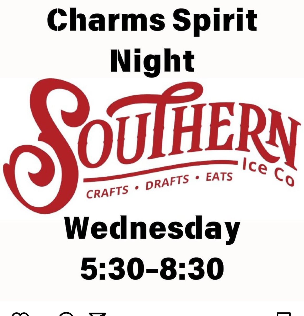 support the Cougar Charms with our Spirit Night at Southern Ice! This Wednesday from 5:30-8:30, dine in only!