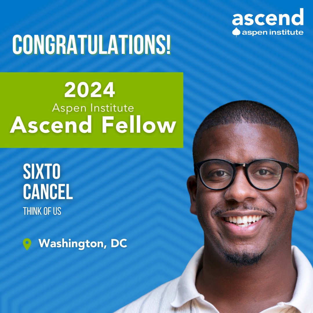 Think of Us (@thinkof_us) on Twitter photo Big news! Our CEO @sixtocancel has been named a 2024 <a href="/AspenAscend/">Ascend at the Aspen Institute</a> Fellow. Sixto will join leaders focusing on systems change to help children & families thrive. Learn more: ascend.aspeninstitute.org/aspen-institut… Big news! Our CEO @sixtocancel has been named a 2024 <a href="/AspenAscend/">Ascend at the Aspen Institute</a> Fellow. Sixto will join leaders focusing on systems change to help children & families thrive. Learn more: ascend.aspeninstitute.org/aspen-institut…