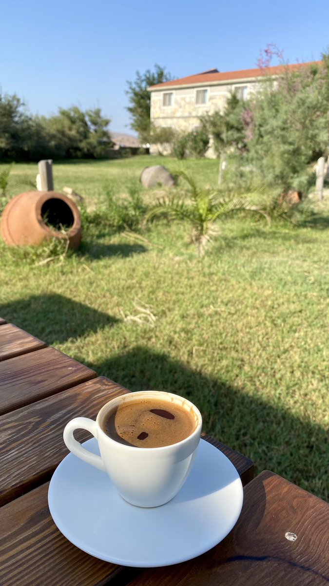 Günün kahvesi şöyle bir yerde içildi 💚 #gökçeada