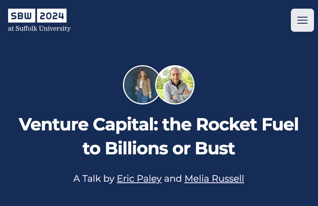 Melia Russell (@meliarobin) on Twitter photo 📢 Excited to announce a fireside chat with <a href="/epaley/">Eric Paley</a> at #SBW2024!
🌟 Emerging founders, this one's for you! Join us to explore lessons from a 5x Midas lister on how to raise capital and shepherd it responsibly.
🗓 Friday, Sep 13th at 2:30 pm
🎟️ lnkd.in/gU94G9pE 📢 Excited to announce a fireside chat with <a href="/epaley/">Eric Paley</a> at #SBW2024!
🌟 Emerging founders, this one's for you! Join us to explore lessons from a 5x Midas lister on how to raise capital and shepherd it responsibly.
🗓 Friday, Sep 13th at 2:30 pm
🎟️ lnkd.in/gU94G9pE