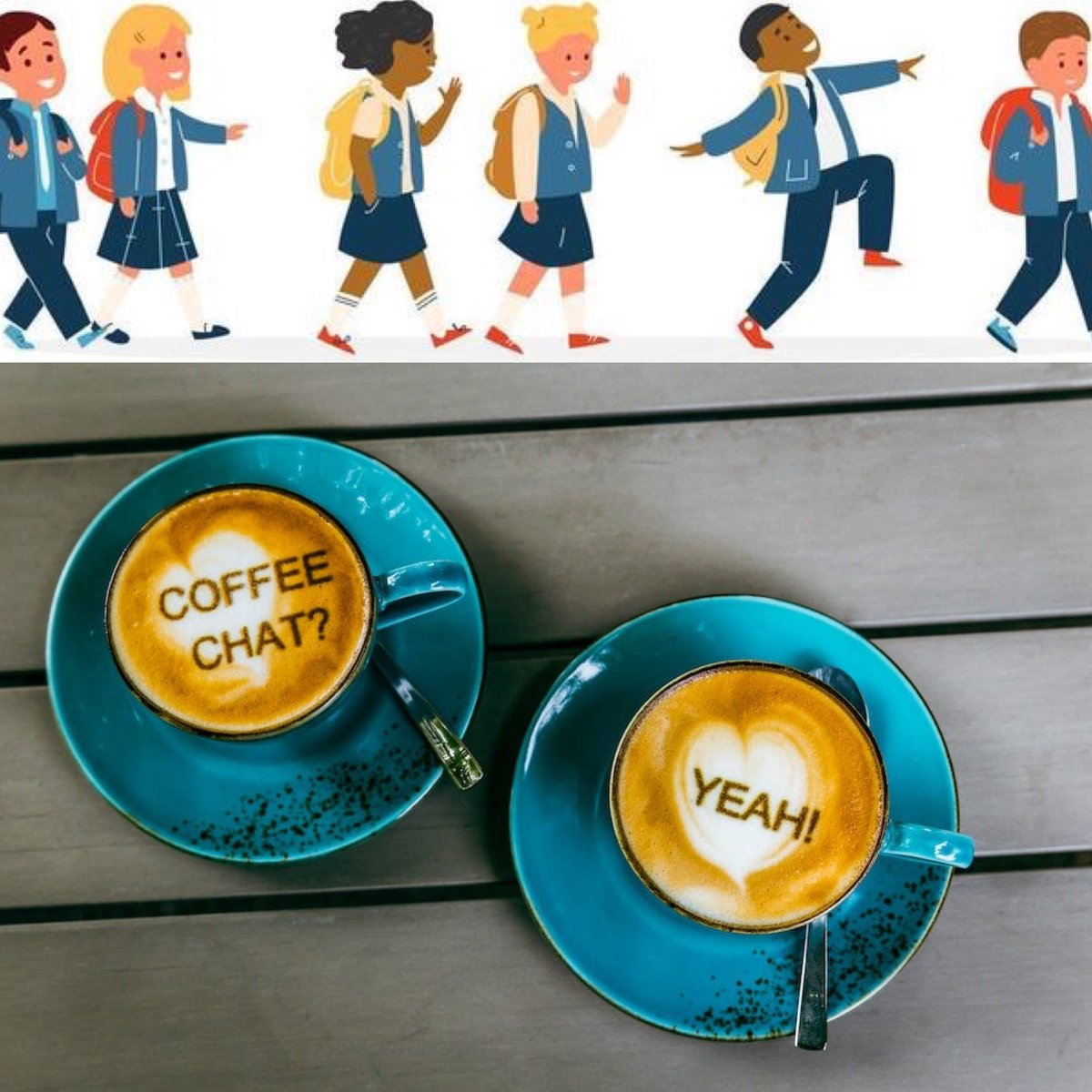 The First Friday of each month is Walk to School! We meet at Kildaire Plaza (where the Starbucks coffee is located) at 8:30 to walk as a group! afterwards, join the PTA on the front porch for Coffee Chat!