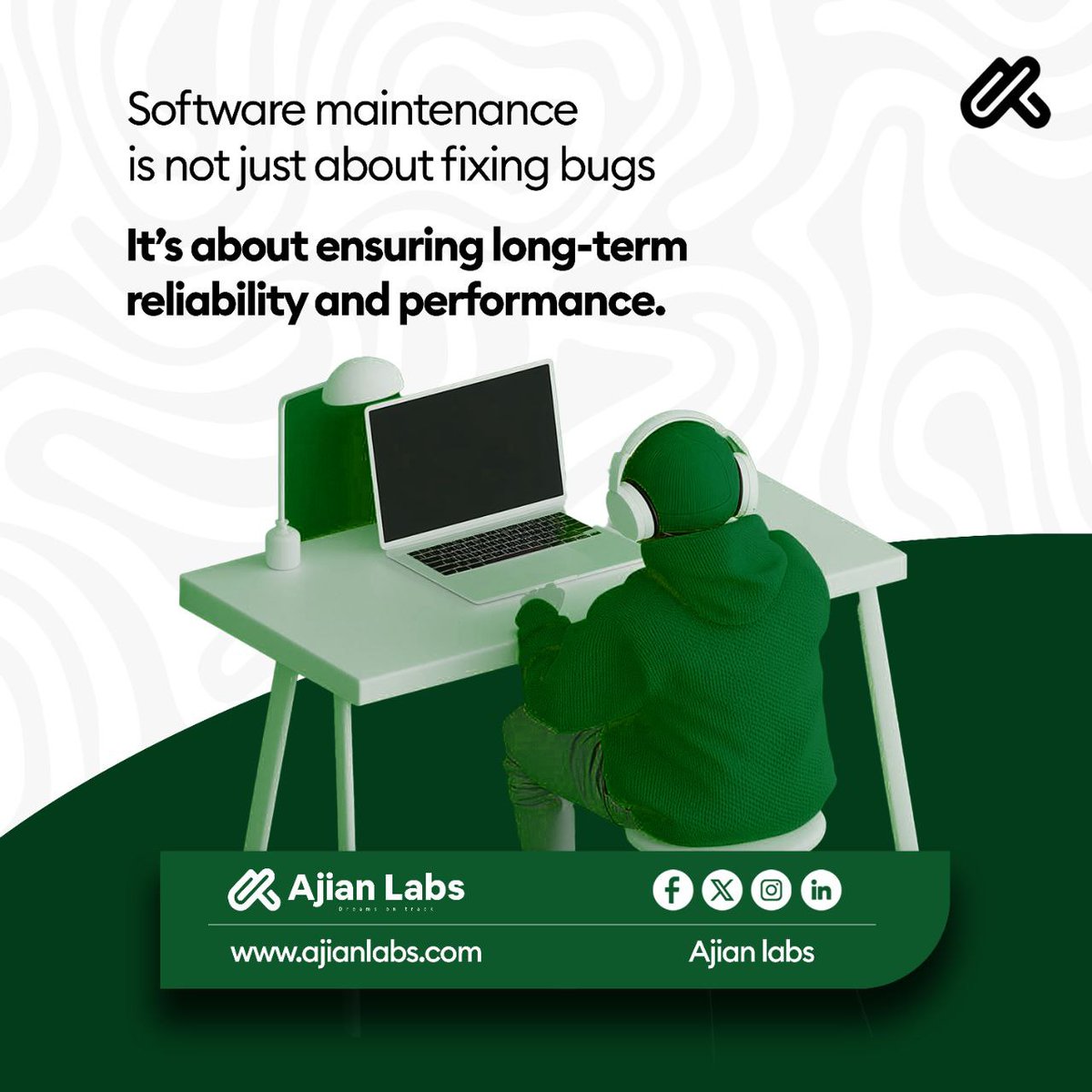ajianlabs's tweet image. Our team ensures your software is up-to-date, secure, and efficient with proactive monitoring, regular updates, and performance optimization. Keep your systems running smoothly; contact us to learn more! #SoftwareMaintenance #ITServices #SystemReliability
