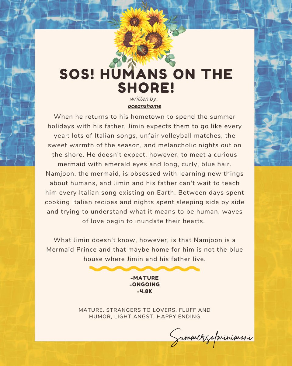 ₊✩🌻•Summers of Minimoni•🌻★₊ - RESTING (@minimonifest) on Twitter photo 🌻 sos! humans on the shore!🌻
🌞author: <a href="/punkkyul/">eric 🇵🇸 𖦹 8th festa !</a>
🔗link:archiveofourown.org/works/58599223… 🌻 sos! humans on the shore!🌻
🌞author: <a href="/punkkyul/">eric 🇵🇸 𖦹 8th festa !</a>
🔗link:archiveofourown.org/works/58599223…