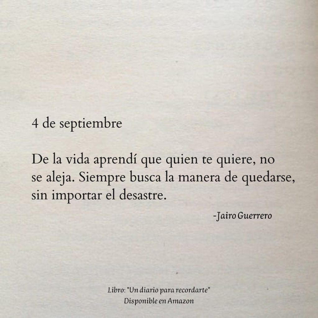 4 de septiembre. ✍🏻