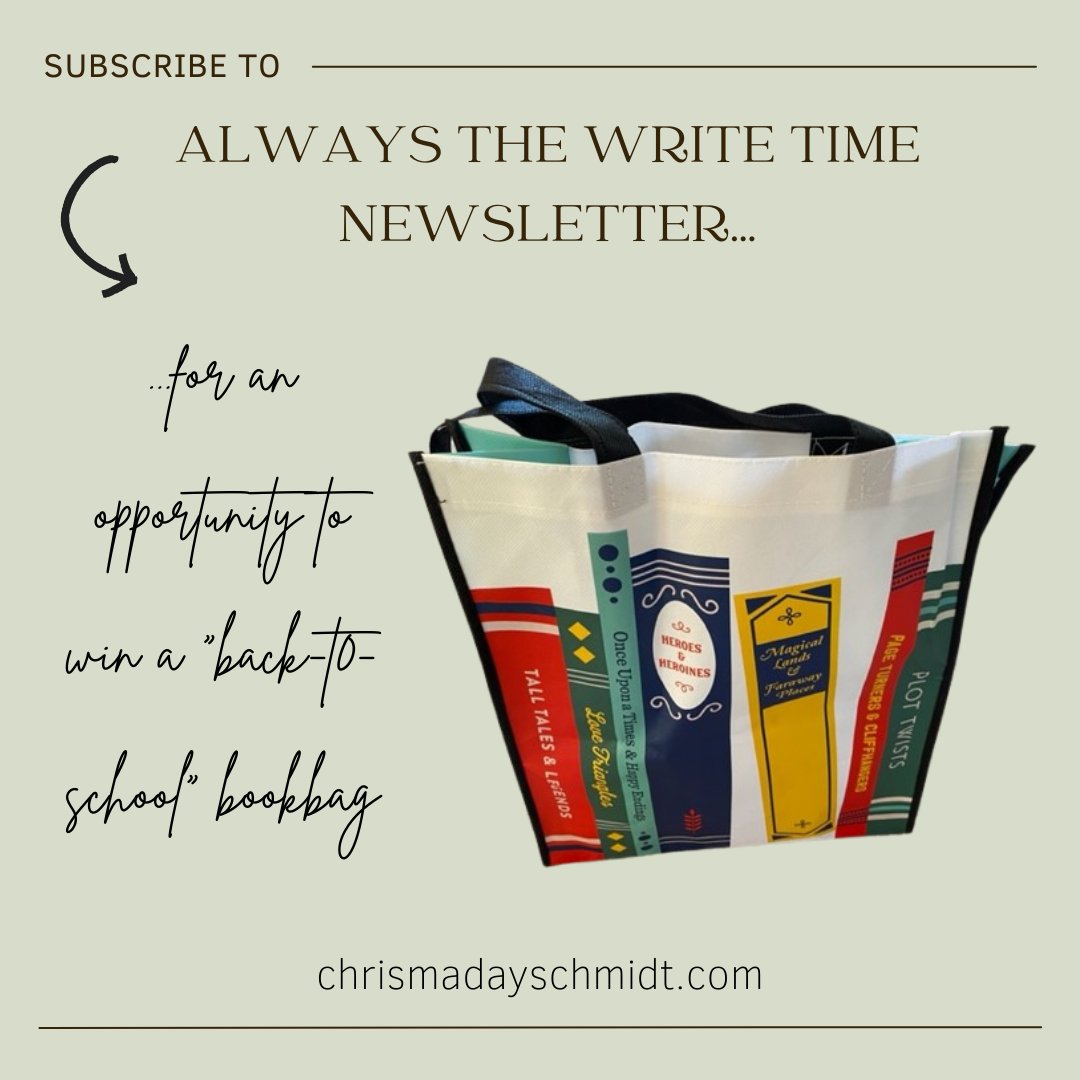 AlwaysWriteTime's tweet image. My Always the Write Time newsletter drops 9/5 and features a #BackToSchool  theme. I&apos;m giving away a bookbag to one lucky winner. Sign up here: dashboard.mailerlite.com/forms/540452/9… 
#newsletter #alwaysthewritetime
