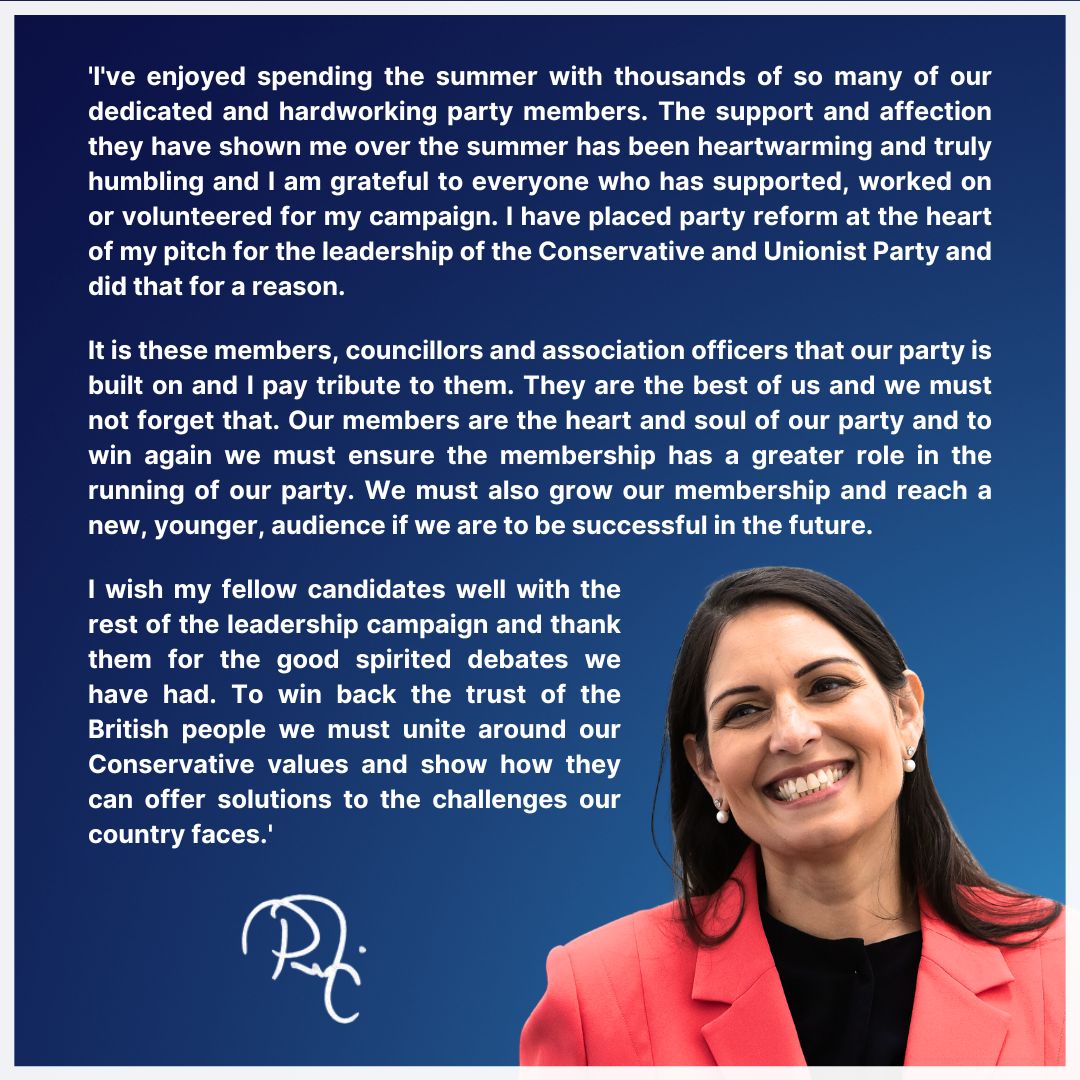 Priti Patel MP tweet media
