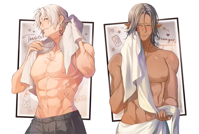  A Refreshing sight! Introducing #FFXIV Shower Scions Droplet Acrylic Standees! The water droplets are printed in 3D for an extra steamy feel POs available at #msqsg2024 and online at a later date! 