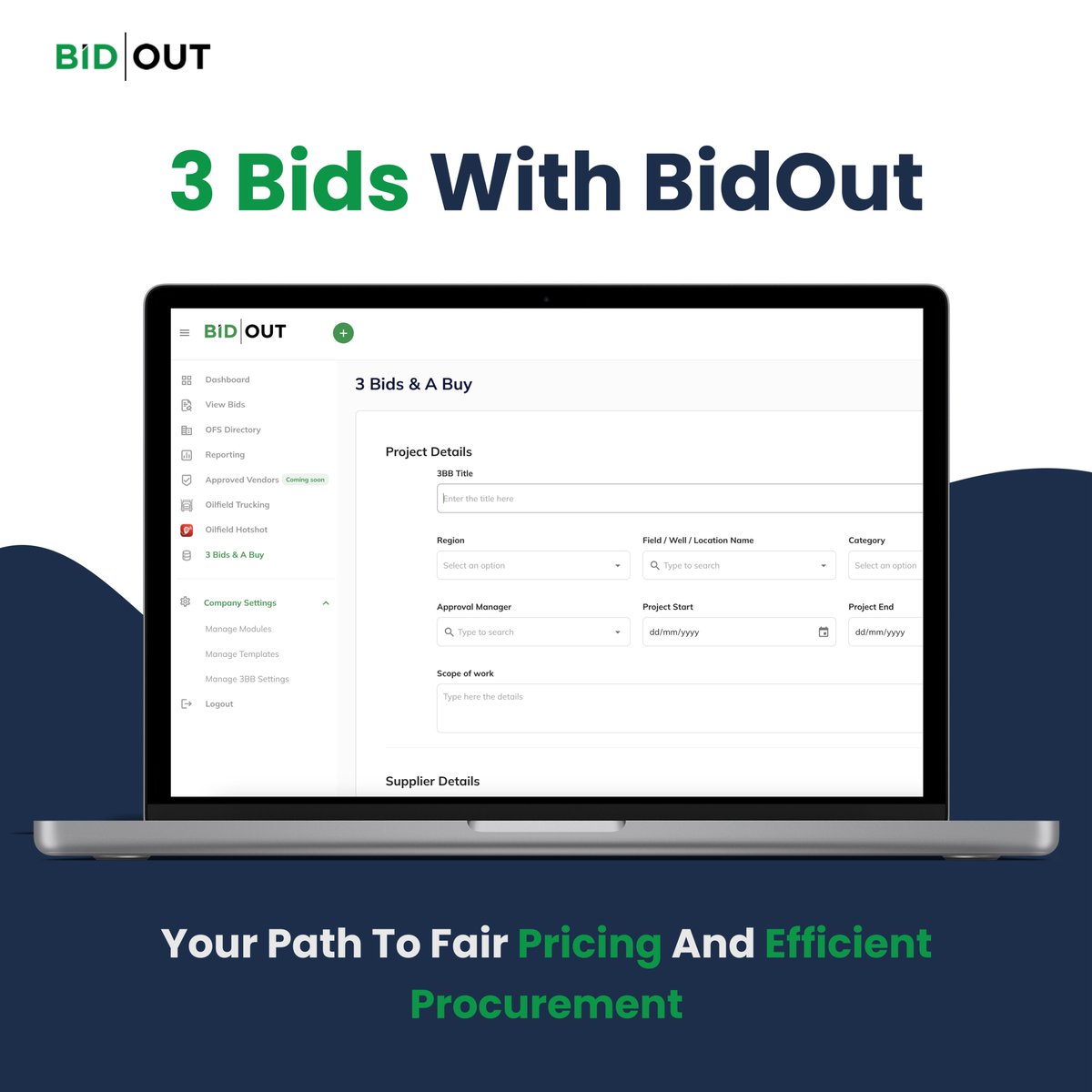 bid_out's tweet photo. Unlock fair pricing and efficient procurement with BidOut! 🌟 Get 3 bids and choose the best deal for your business. Visit https://t.co/eLAdgRGv0B for more information!

#BidForSuccess #RFxandSave #OFS #Procurement #SupplyChainManagement https://t.co/egdnXfPyMT