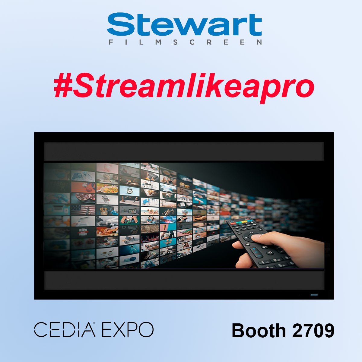 Join Stewart Filmscreen at CEDIA and Learn How to #StreamLikeAPro - mailchi.mp/stewartfilmscr…