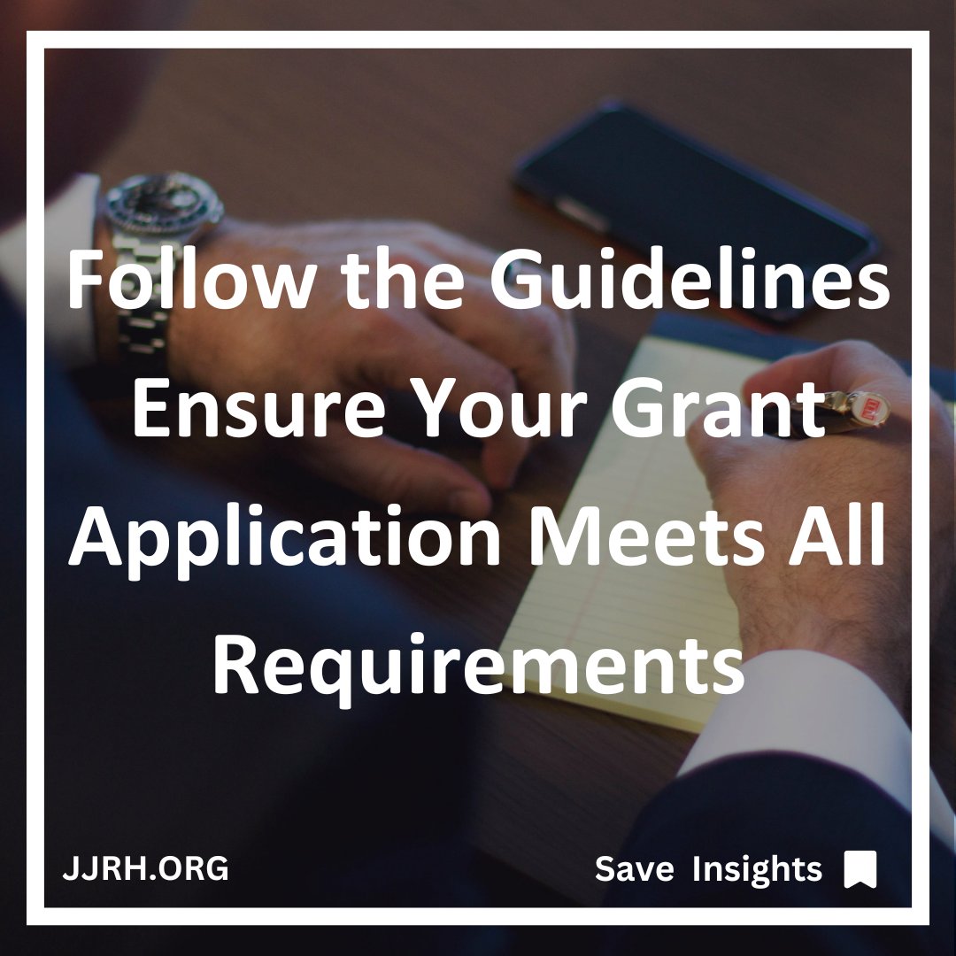 Attention to detail can be the difference between success and disqualification. Adhering strictly to the grant application instructions and formatting requirements is not just a formality—it’s essential for a successful proposal.