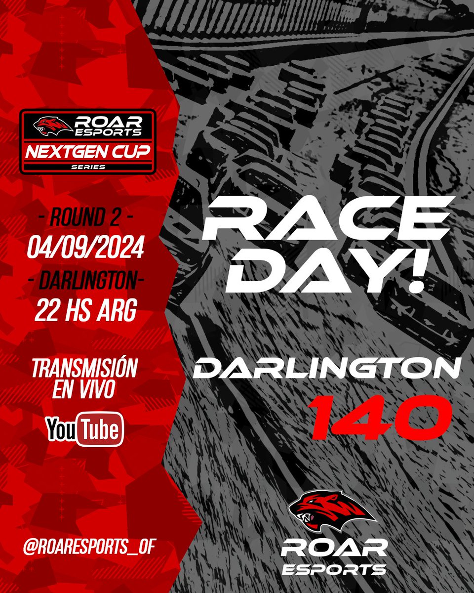 #ROARCUP 🔥NEXT GEN CUP - ROUND 2🔥

Hoy viajamos a "La Dama de Negro" para  nuestra segunda fecha de la Next Gen Cup👏

Aún estas a tiempo de ser parte, sumate en el siguiente link 🔥
🟥 Formulario de Inscripción - ROAR CUP - NEXT GEN CUP - MIÉRCOLES
forms.gle/L9Qkq4UBdXEtYr…