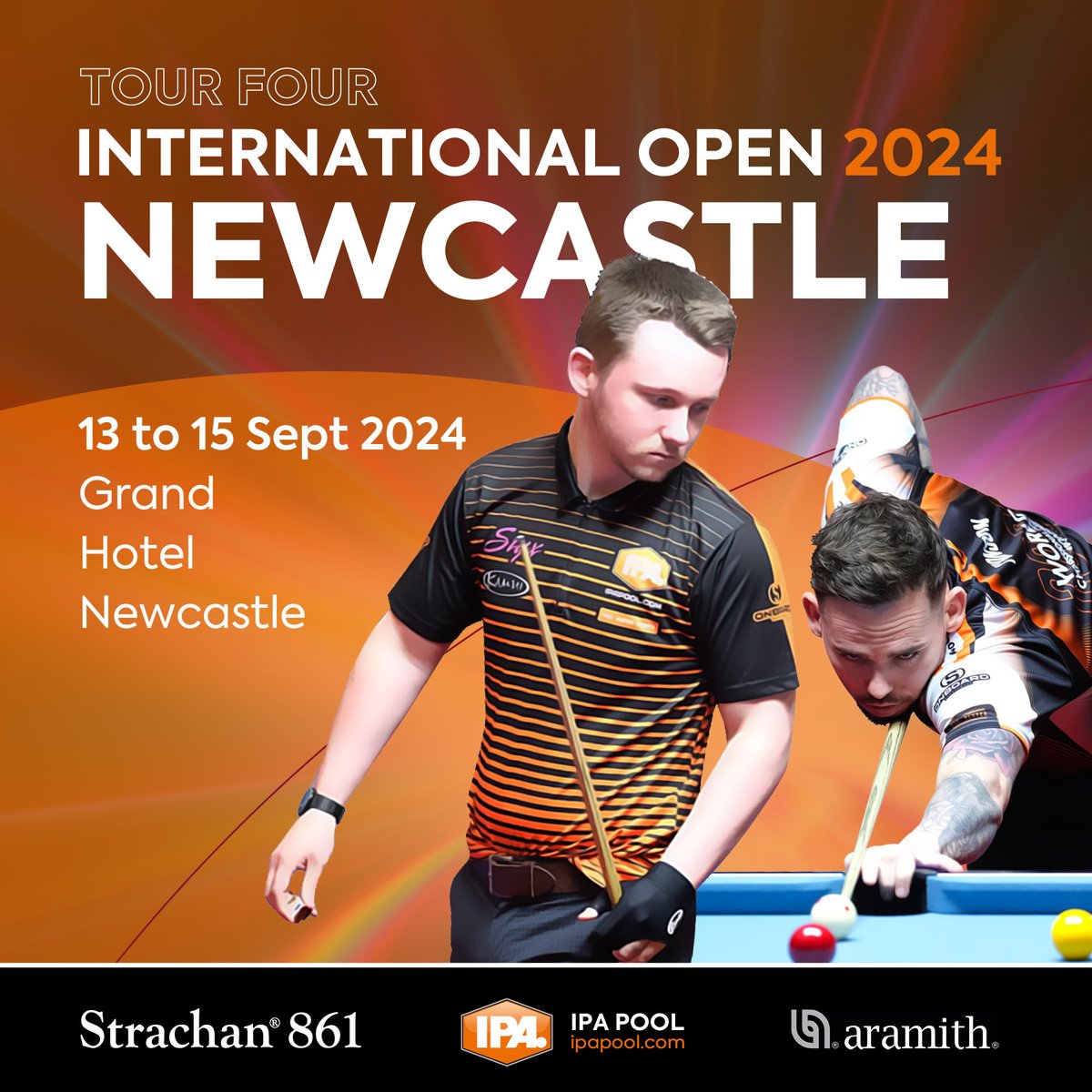 𝗧𝗛𝗘 𝗗𝗥𝗔𝗪𝗦 𝗔𝗥𝗘 𝗢𝗨𝗧 𝗙𝗢𝗥 𝗧𝗛𝗘 𝗡𝗘𝗫𝗧 𝗦𝗧𝗢𝗣 𝗢𝗡 𝗧𝗛𝗘 𝗜𝗣𝗔 𝗧𝗢𝗨𝗥

With another full house at Newcastle, it's going to be another busy but fantastic 3 days for the penultimate stop on the 2024 IPA Tour

Check out all the draws at ipapool.com/2024-tour-4-ne…