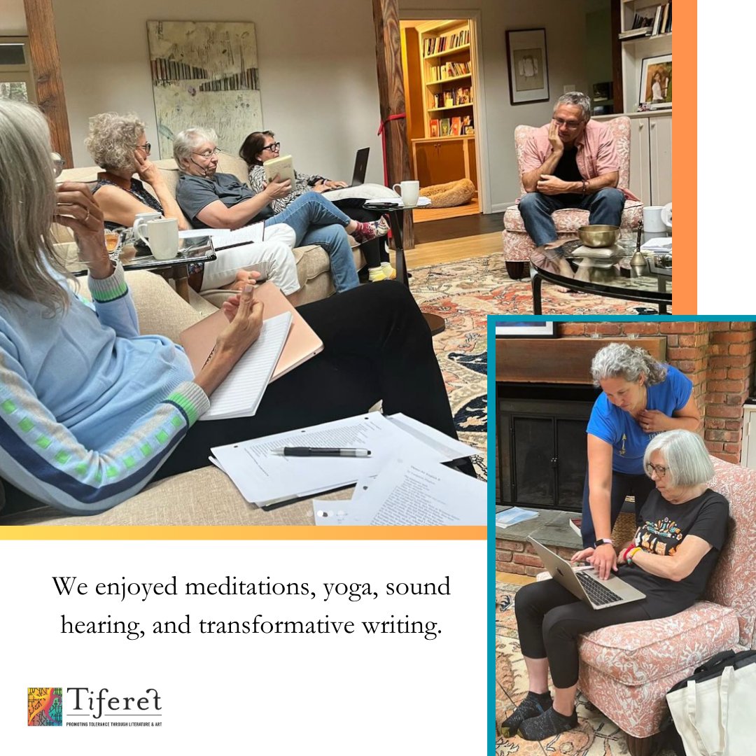 What an enlivening retreat! We hosted Spiritual Poetry Writing students for a day of meditations, community, and of course, writing! 

Interested in Spiritual Poetry? We have a new workshop starting September 8th! tiferetjournal.com/events/sunday-… #spiritualpoetry #poetryclass