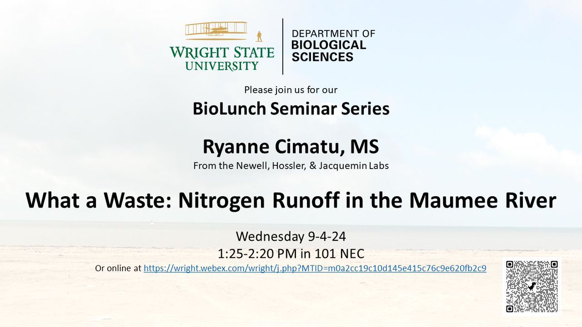 WSU Biological Sciences Dept. tweet media