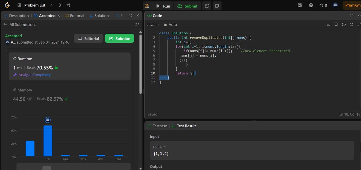 Vvishal_Parihar's tweet image. 🚀Day 4/100 of #100DaysOfCode!  
Solved left rotation of an array and checked for any duplication of elements in it📷 #leetcode  #StriverA2ZDSA