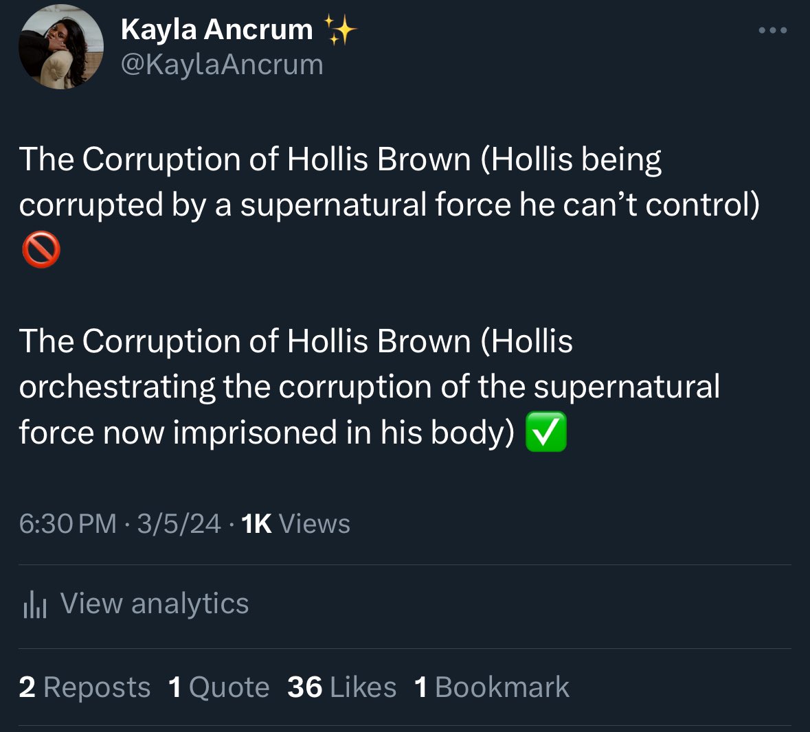 Kayla Ancrum ✨Mostly Updates✨ tweet media