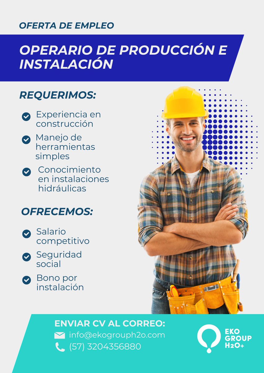 EkogroupH2O's tweet photo. #TrabajoSiHay Para más información haz clic en el siguiente enlace : https://t.co/LMF4Wm5hLG

#parocamionero https://t.co/U9tTmqM0I5