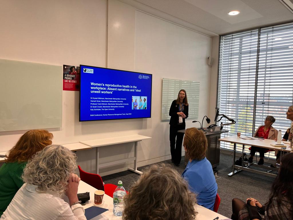 Krystal Wilkinson (@drkryswilkinson) on Twitter photo Great first day at the <a href="/bam_ac_uk/">British Academy of Management</a> Conference in Nottingham. Grateful for a really engaged audience for our presentation in the <a href="/BAM_HRM/">HRM SIG | BAM</a> stream on women's reproductive health in NHS context.
<a href="/ProfCarolA/">Prof Carol Atkinson</a> <a href="/HLouiseSmee/">Hannah Louise</a> <a href="/DrSarahCrozier/">Dr Sarah Crozier CPsychol</a> <a href="/Katyschnitzler/">Katy Schnitzler</a> Great first day at the <a href="/bam_ac_uk/">British Academy of Management</a> Conference in Nottingham. Grateful for a really engaged audience for our presentation in the <a href="/BAM_HRM/">HRM SIG | BAM</a> stream on women's reproductive health in NHS context.
<a href="/ProfCarolA/">Prof Carol Atkinson</a> <a href="/HLouiseSmee/">Hannah Louise</a> <a href="/DrSarahCrozier/">Dr Sarah Crozier CPsychol</a> <a href="/Katyschnitzler/">Katy Schnitzler</a>