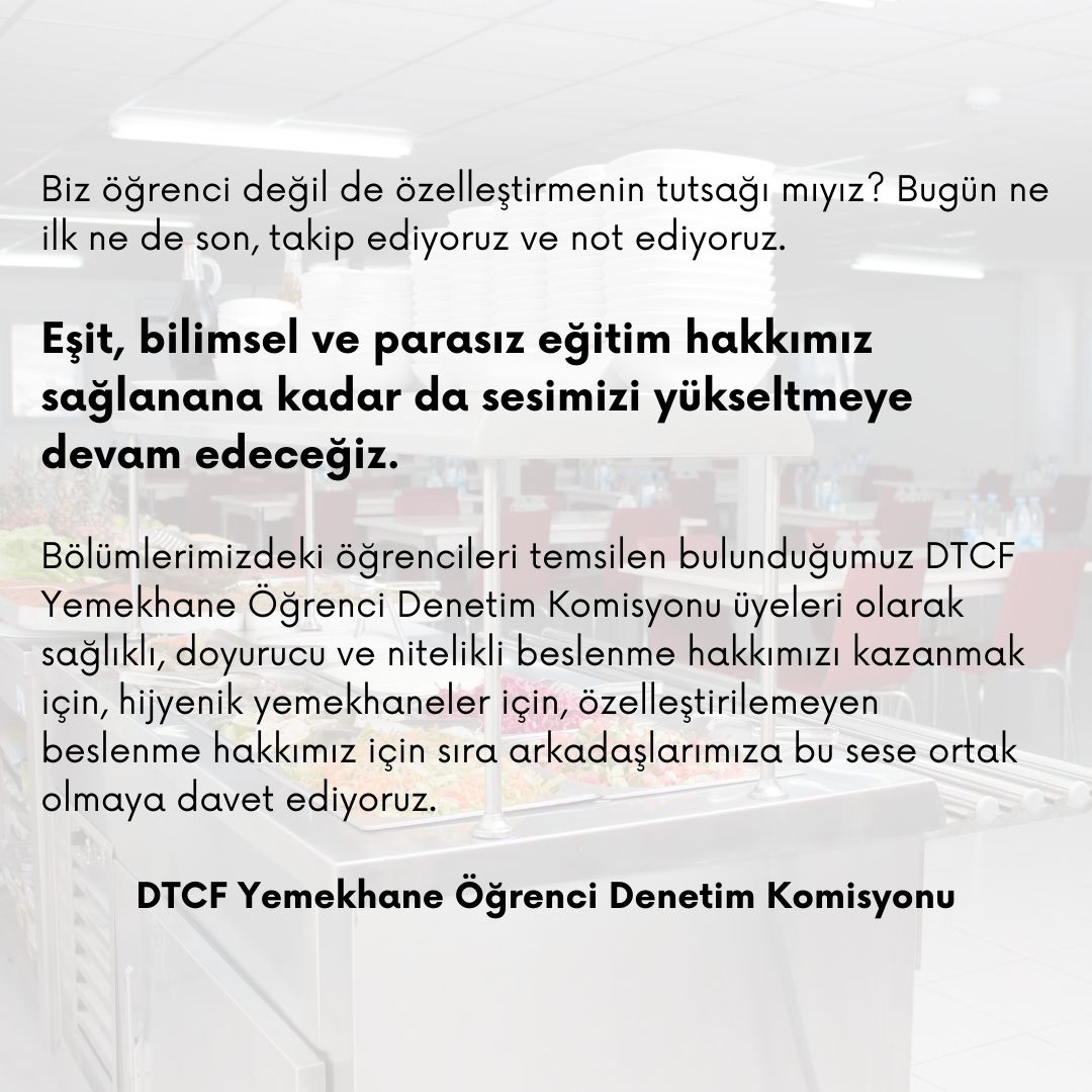 DTCF Öğrenci Dayanışma Ağı tweet media