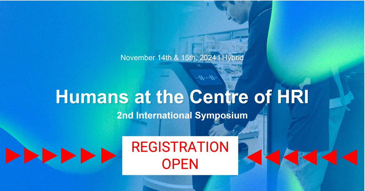 naverlabseurope's tweet photo. Registration to the 2nd HRI Symposium is OPEN! 
➡️Students submit your posters (w/travel grant ☺️) 
➡️Everyone in HRI - book your (bum) seat in Grenoble or live virtual connection - both free 😲
🗓️: Nov 14-15 2024
➡️Submissions, program &amp; registration: https://t.co/imT8eNBpbj https://t.co/b6PT7z3kQX