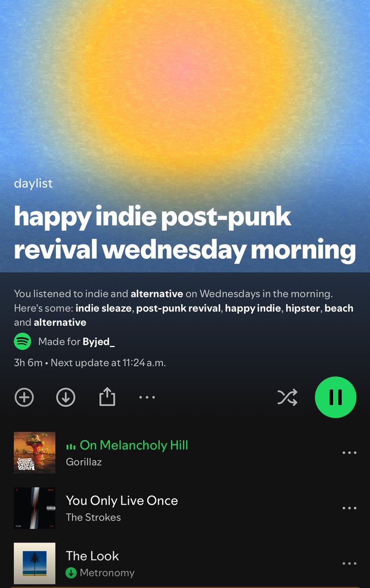 everdugon_'s tweet photo. Justo cuando te sientes no tan bien llega Spotify y te dice… https://t.co/nwjNLPoXno