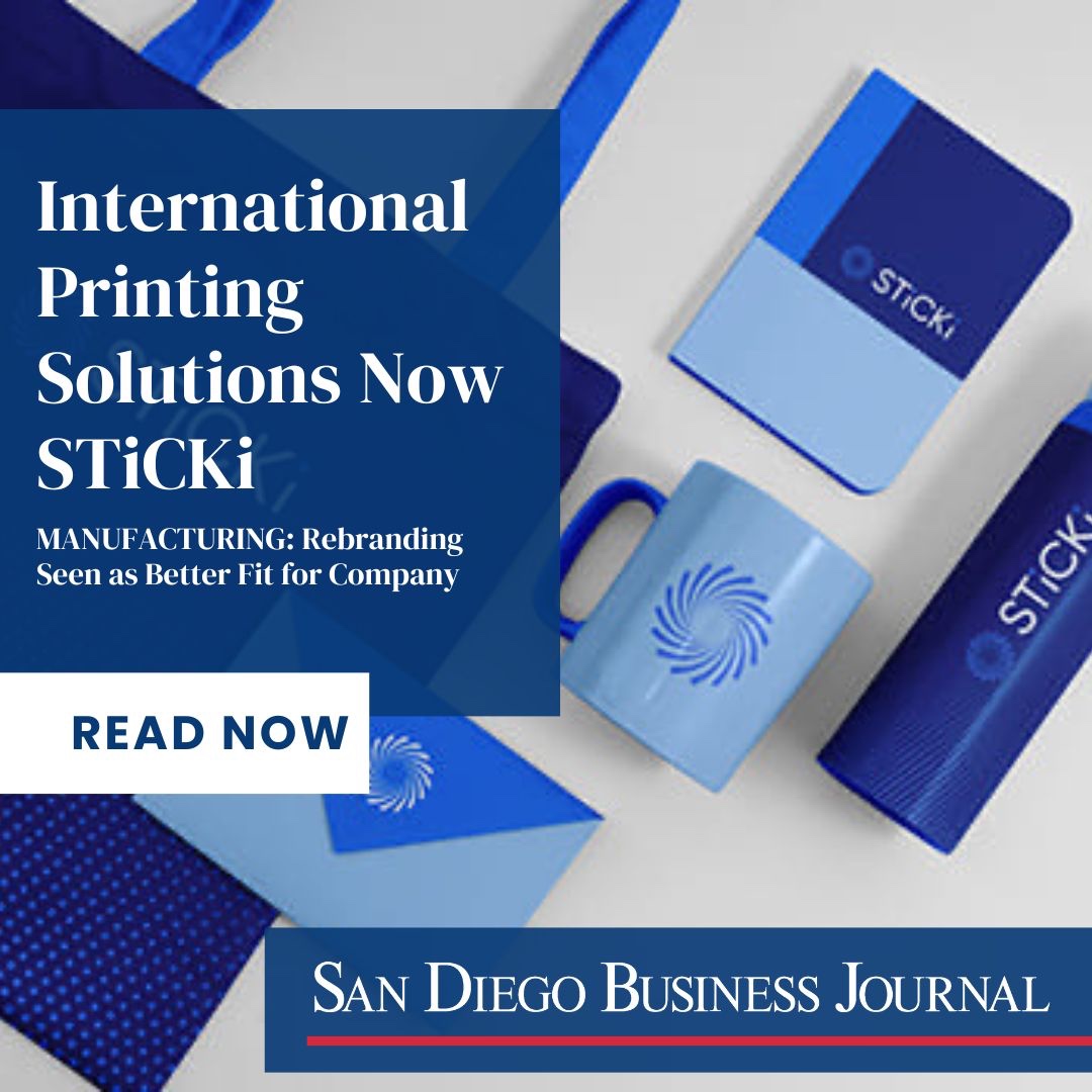 International Printing Solutions recently rebranded itself as STiCKi to reflect its expanded services and technological focus, which include online stores, branding, and real-time analytics. The company's CEO, Scott Thurman, has pivoted several times during his 40-year career....