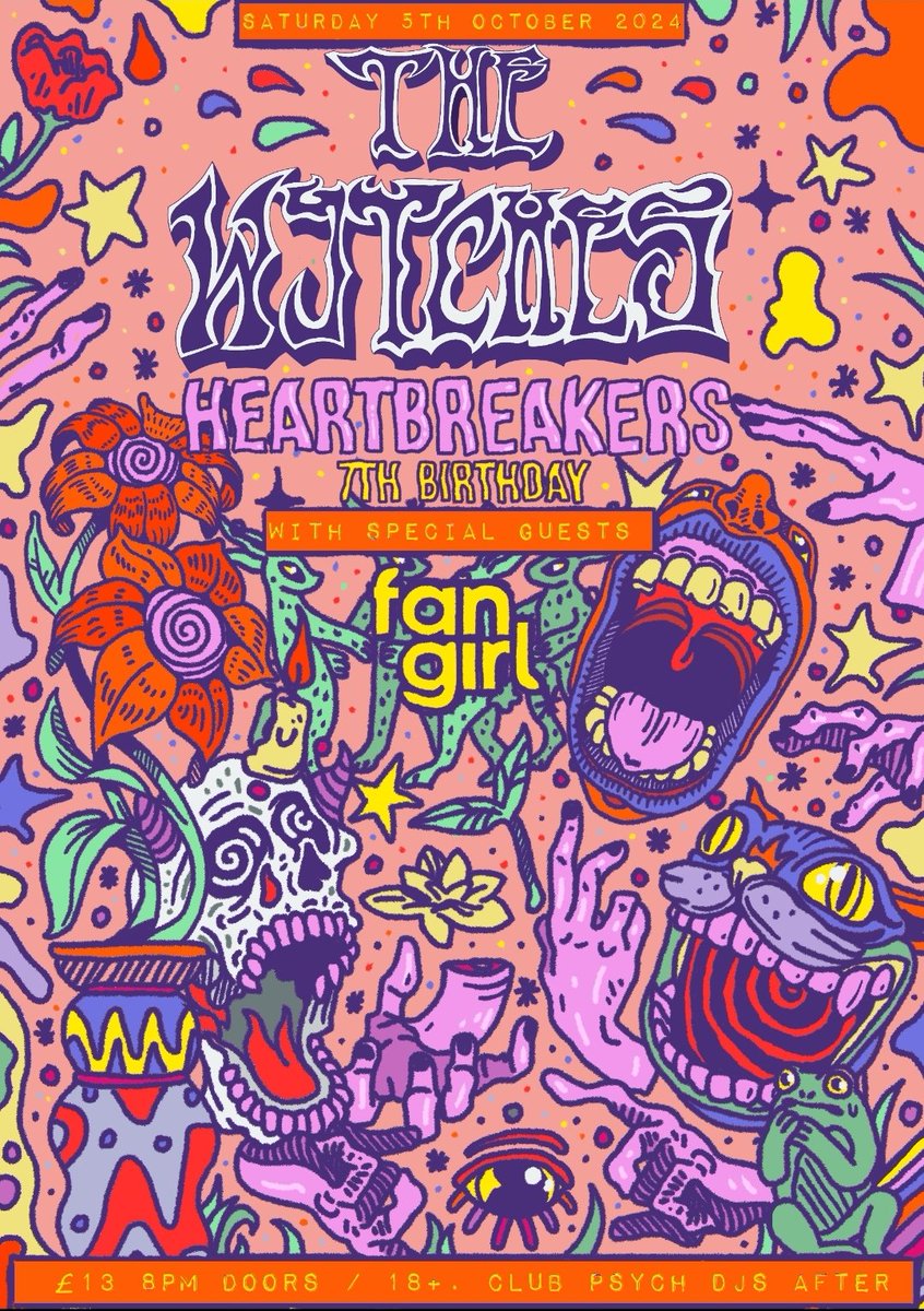 The Wytches (@thewytches) on Twitter photo Southampton's <a href="/heartbsoton/">HEARTBREAKERS</a> is turning 7 and we are pleased to be playing to celebrate! Tickets at link.dice.fm/nf92799873c1 Southampton's <a href="/heartbsoton/">HEARTBREAKERS</a> is turning 7 and we are pleased to be playing to celebrate! Tickets at link.dice.fm/nf92799873c1