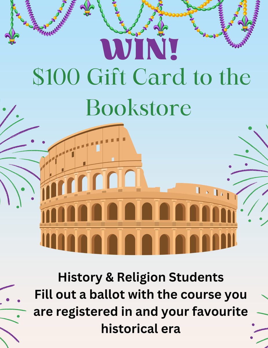 Congratulations to History 1000 student Kacee Stick, the winner of our New Student Orientation Raffle!
(And thank you to Prof. Janay Nugent who generously donated a $100 gift certificate to <a href="/ULethBookstore/">University of Lethbridge Bookstore</a> ).