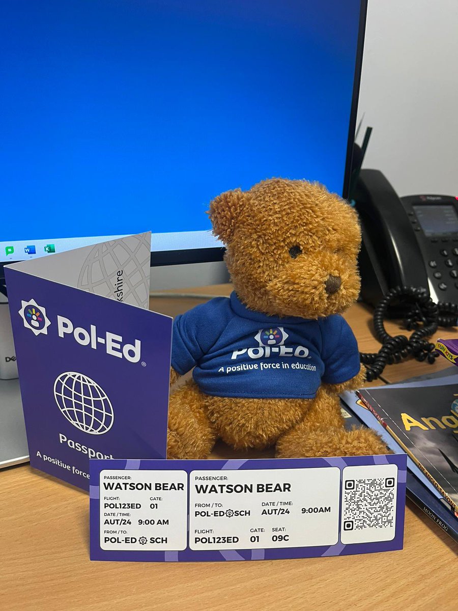 Delighted to have received our Watson Bear from <a href="/Pol_Ed_UK/">Pol-Ed</a> !