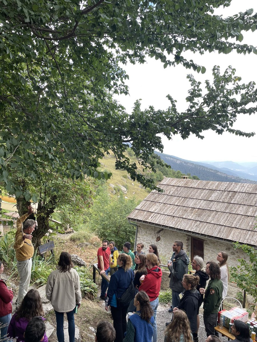 The history of Peyresq - the traditional village walk led by Jean Vancompernolle at the start of the Alternet Summer School
