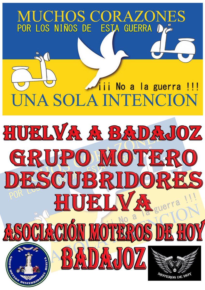Crónica del viaje a Huelva para recoger la bandera de Ucrania: blogs.hoy.es/moterosdehoy/2…