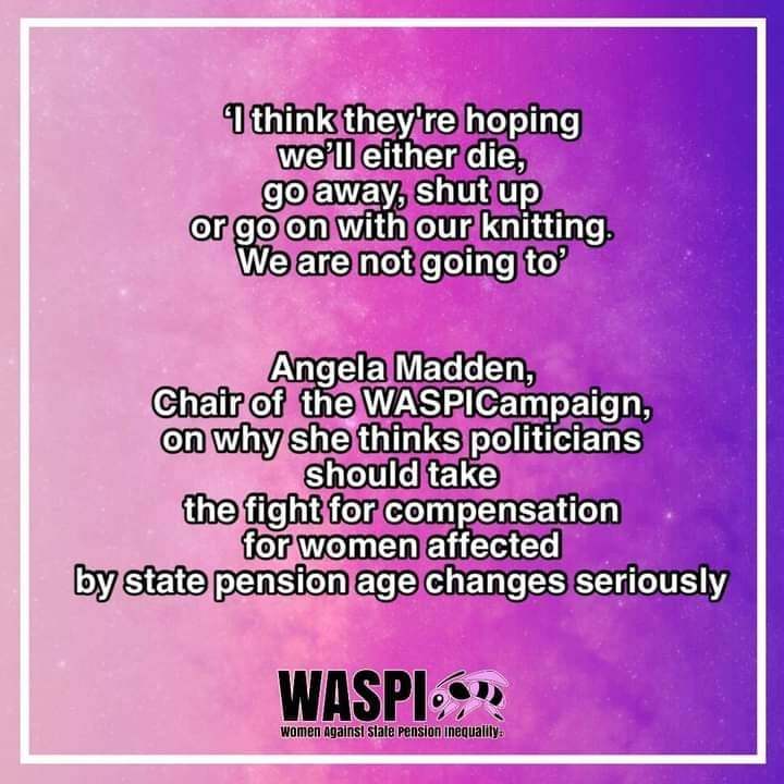 #WASPI #notgoingaway
