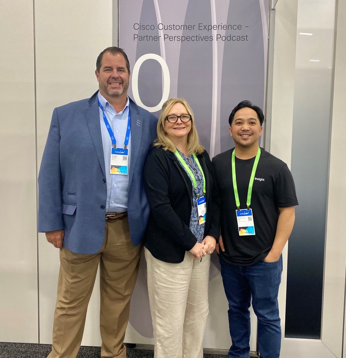 CiscoPartners's tweet photo. Thrilled to share the latest #PartnerPerspectives podcast featuring Amanda Dalzell Ward, Cisco Customer Success Practice Lead and Tony Mai, Cisco Services Business Development Manager at Insight.🎙️

🎧 Tune in to the podcast to hear more: https://t.co/zvwS5ii1Xq 
#CiscoCX https://t.co/nkqPl2Z4Zv