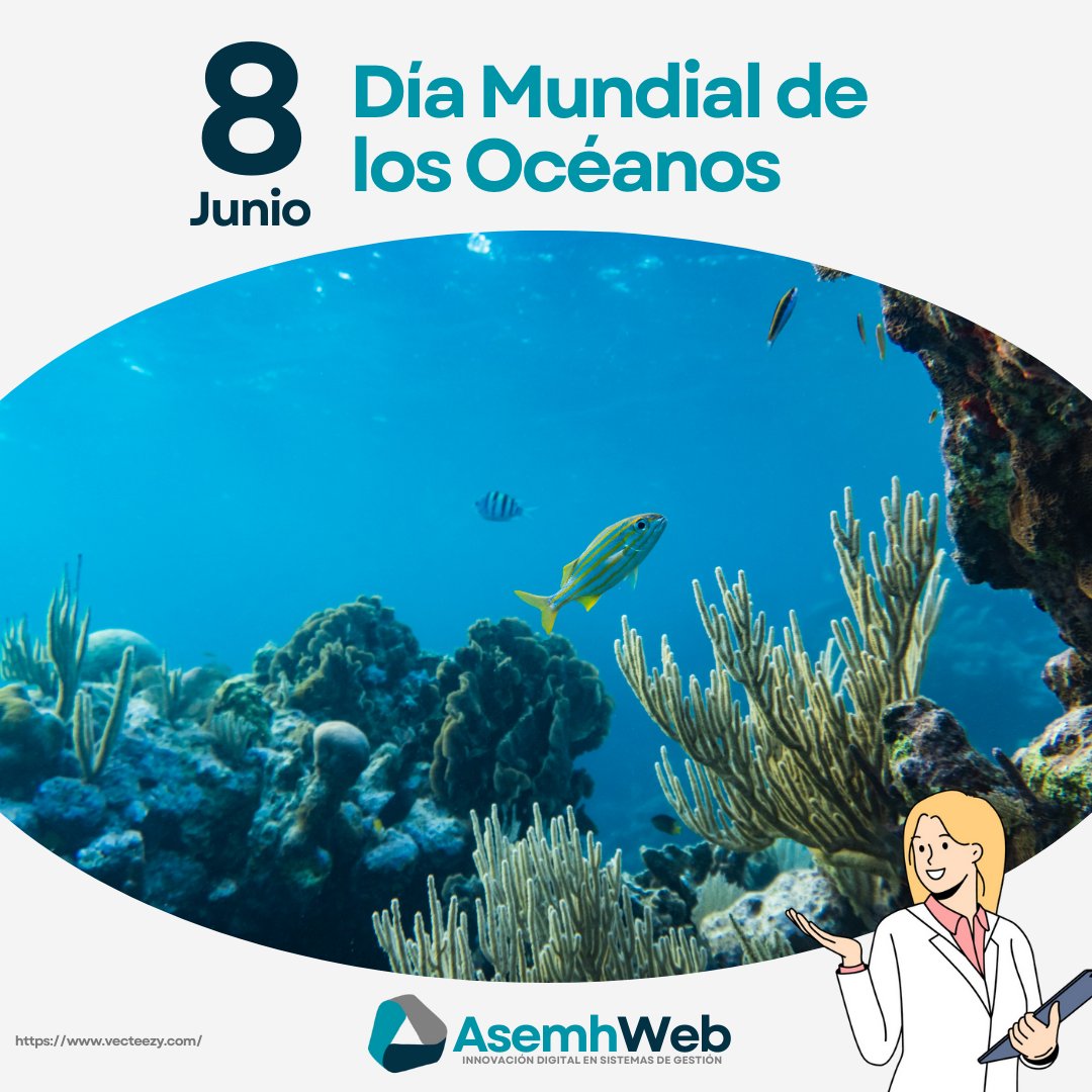 ASEMHWEB's tweet image. En el Día Mundial de los Océanos, celebramos la inmensa belleza y vitalidad de nuestros océanos, y reafirmamos nuestro compromiso con su conservación. Protejamos estos ecosistemas esenciales que sostienen la vida marina y afectan nuestro clima global. 🌊🐠