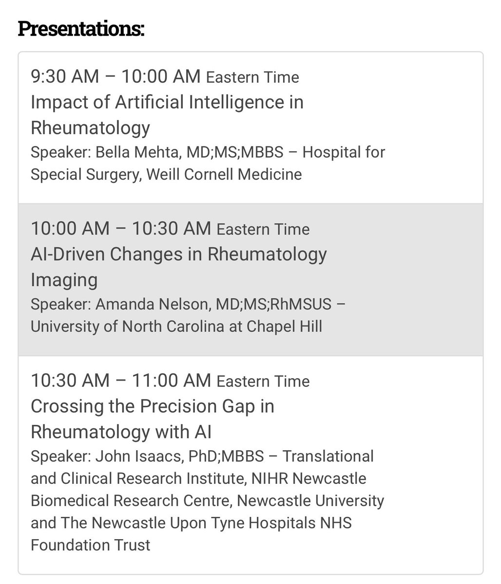 gmaldonadovelez's tweet image. Excited to be part of this session!
🎙️Harnessing the Power of AI in Rheumatology Without Getting Burned cdmcd.co/XKKBnp
#ACR24 #RheumAI