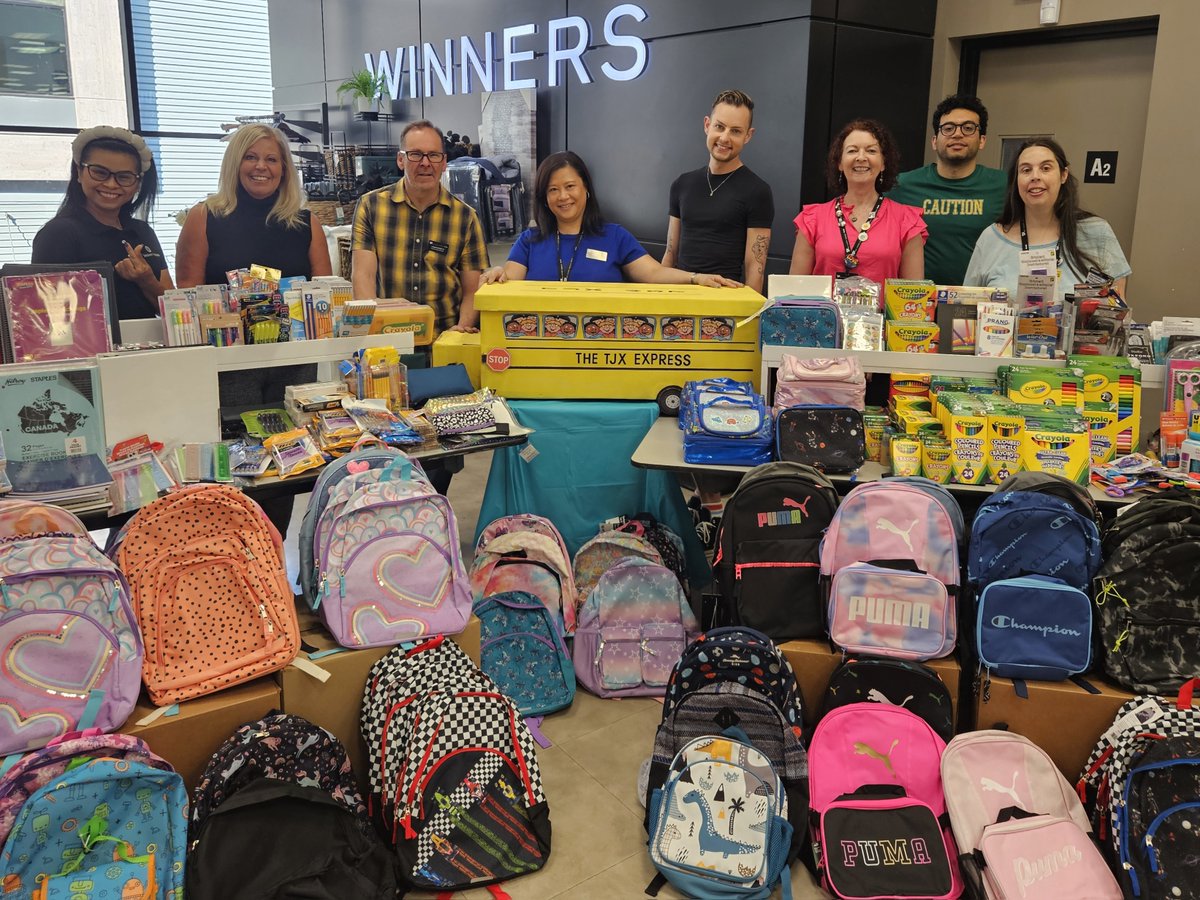 We are so incredibly grateful to Winners / Marshalls / Homesense District 3137!  Thousands of dollars in school supplies were donated and purchased by the associates of 7 Ottawa stores! Thank you for your generosity!  #companiesthatcare #communitysupport #SISS2024
