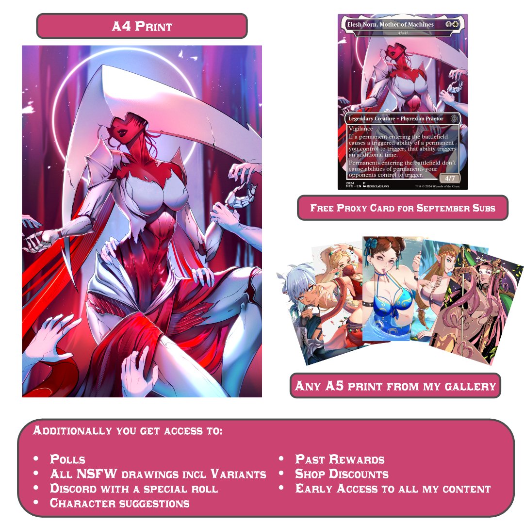 I opened a new merch tier over on my Patreon! Everyone who joins in September gets a proxy card as a thank you freebie 😌🙏