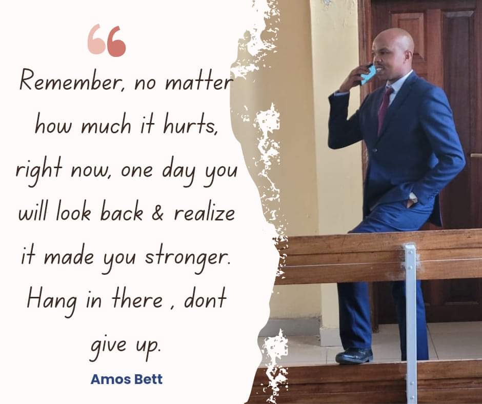 Remember , no matter how much it hurts right now, one day you will look back and realize it made you stronger. Hang in there, don't give up. 
#Thefuturepresident.
#dailyquotes 
#PositiveMindset