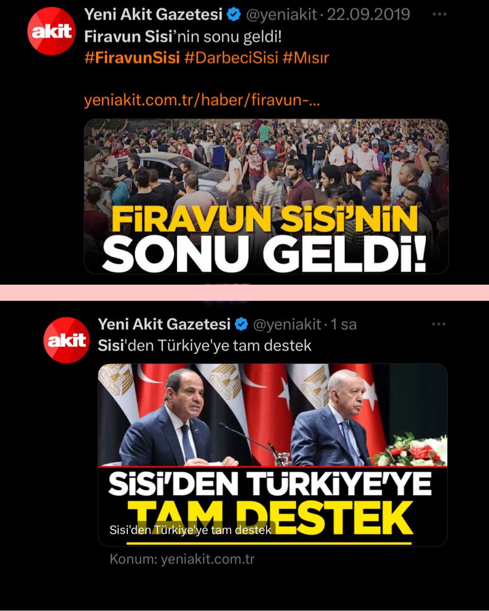 5 yıl arayla Aynı medya ( foseptik ) ….. Siyasal İslamcılığın manşeti