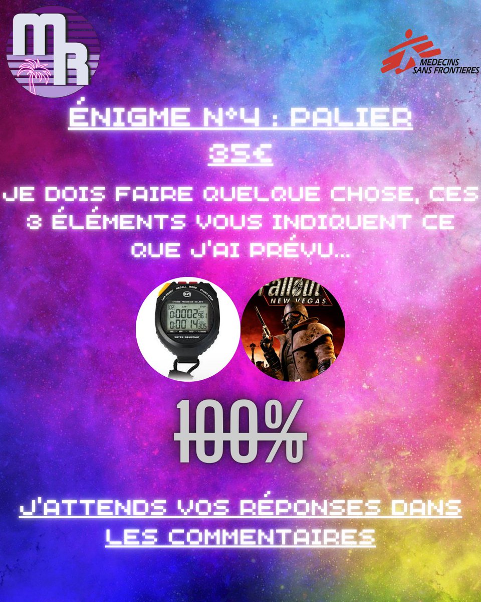 Jour n°5 donc cinquième énigme pour un donation goal du Mois de la Charité (du 1/10/2024 au 31/10/2024)