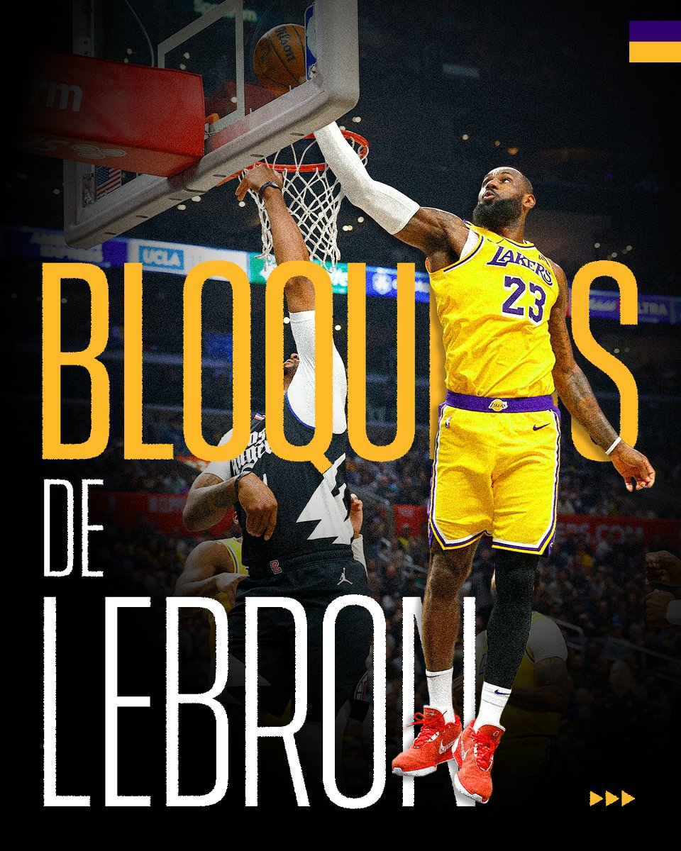 LosLakers's tweet image. LeBron sabe defender el aro.

#NBADefenseWeek