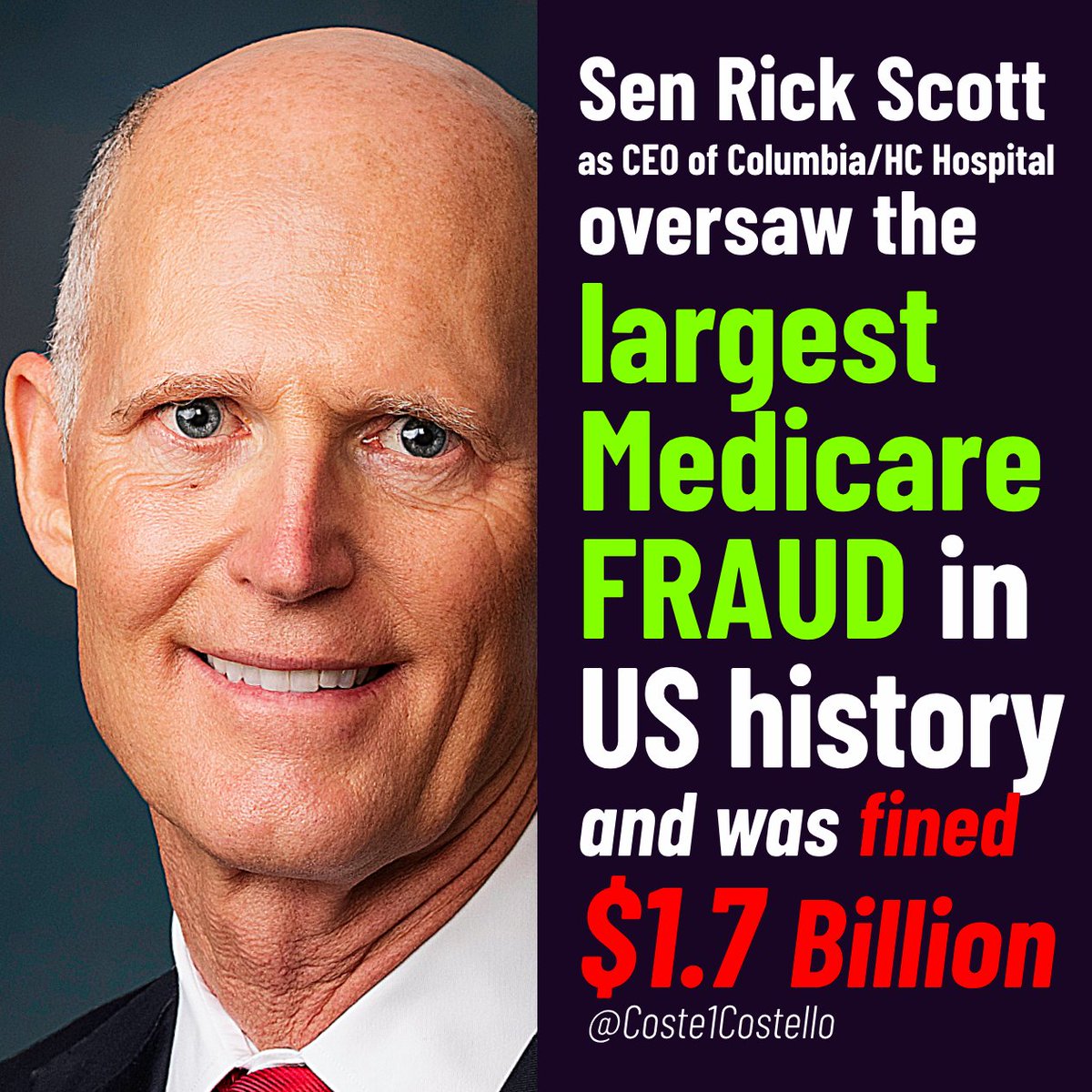 FactsATruth's tweet photo. @RonFilipkowski Rick Scott has gone completely out of his mind.
Rick Scott is corrupt like hell. He is a dangerous person for America. #NeverRickScott Again
#VoteKamalaForFreedom
https://t.co/dbYCmZEfc9 https://t.co/ZMvarbX2ec