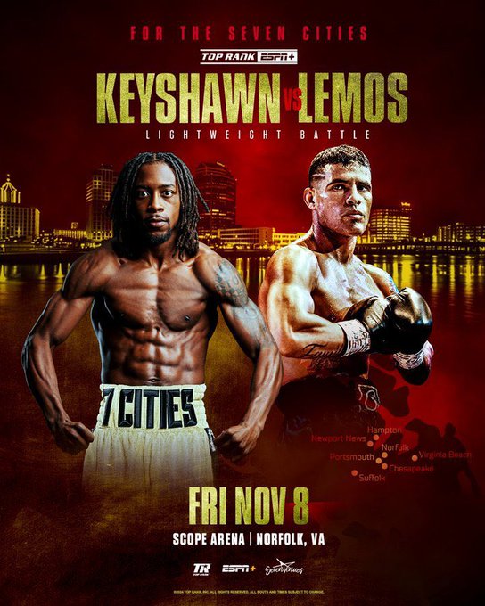 fandelbox's tweet image. El argentino #Lemos es tremendo, pero le están poniendo rivales complicados en su carrera por USA.
En su pelea anterior perdió el invicto en pelea muy cerrada. Ahora va VS el invicto Keyshawn Davis.
#KeyshawnLemos 8 de noviembre