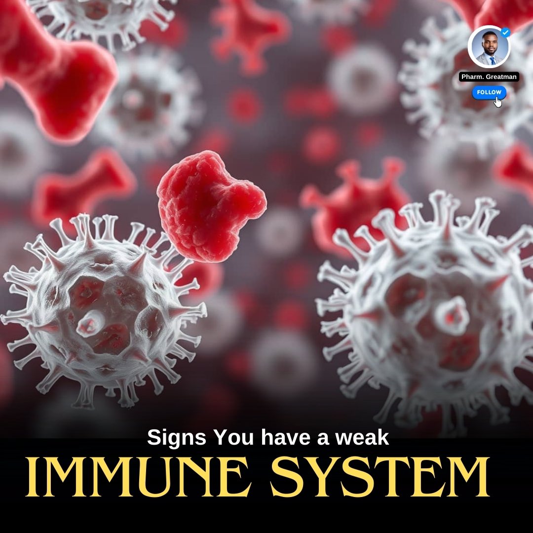 OGreat6's tweet image. SIGNS YOUR IMMUNE SYSTEM MIGHT BE WEAK

Most people cannot tell when their immune system is under attack. 

Below are the signs that your immune system might be in danger.

A thread