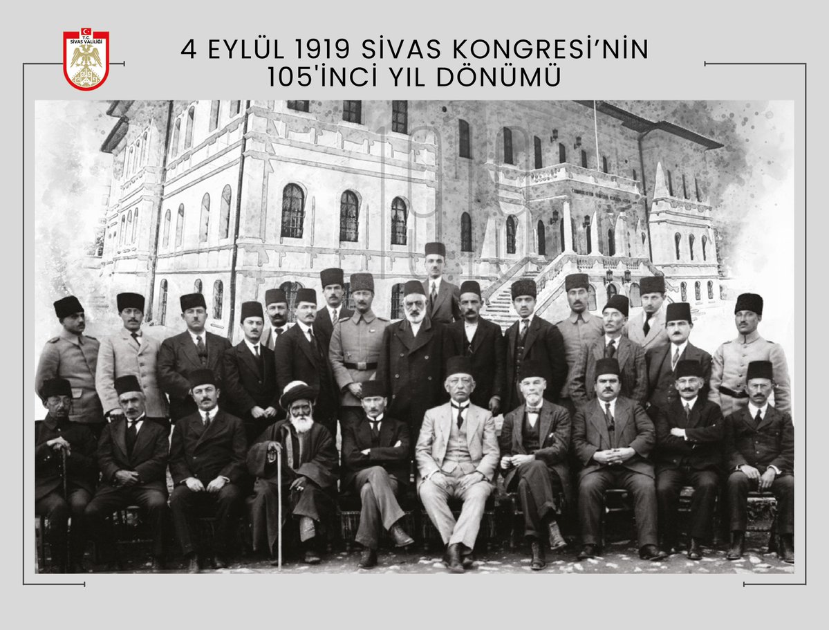 Cumhuriyetin temelleri burada atıldı.
#SivasKongresi105Yaşında