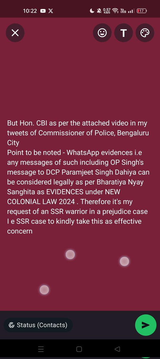Atlanta4S's tweet photo. Hon. @CBIHeadquarters CBI a major point I want to highlight that as per new Indian Colonial Law's

📢 SSR's brother- in -law @opsinghips's complaint to Bandra DCP Paramjeet Singh Dahiya, the WHATSAPP MESSAGES ARE NOW LEGAL EVIDENCES IN SSR CASE

Massive Coverup InSSRCase https://t.co/8UqToEqX1h