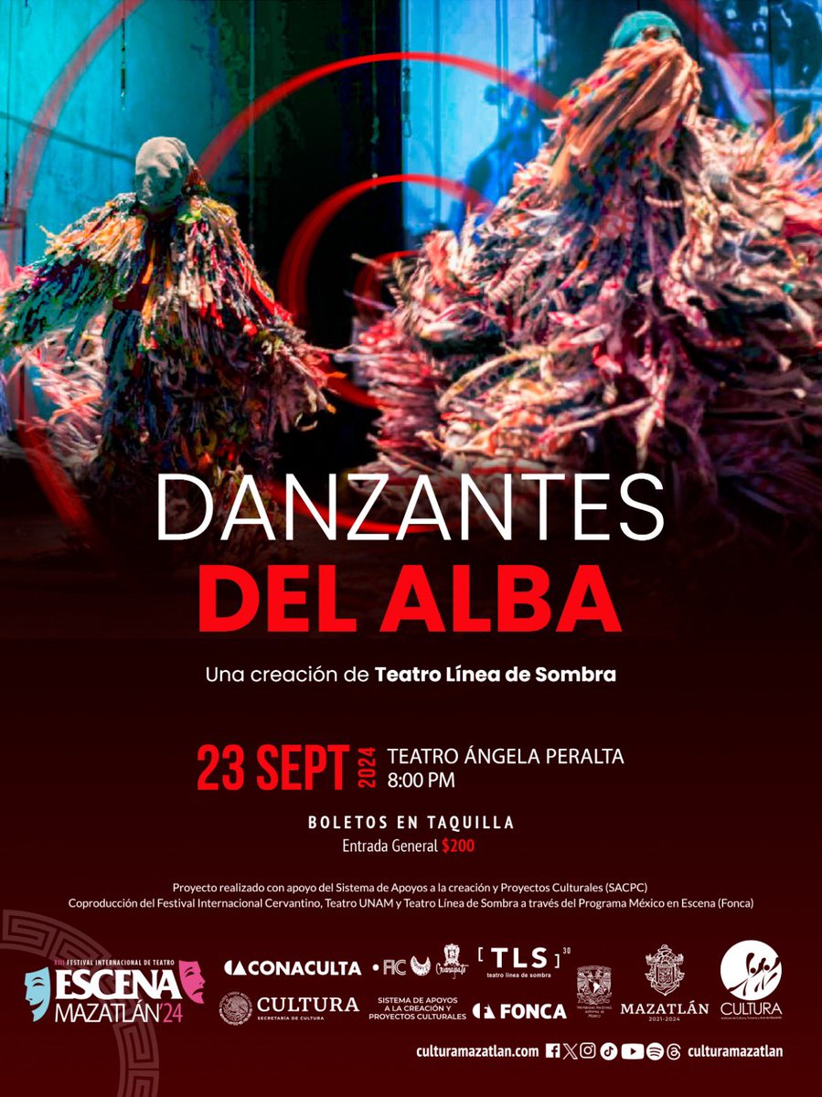 Este 23 de septiembre Danzantes del Alba en el Festival Internacional de Teatro #escenamazatlan