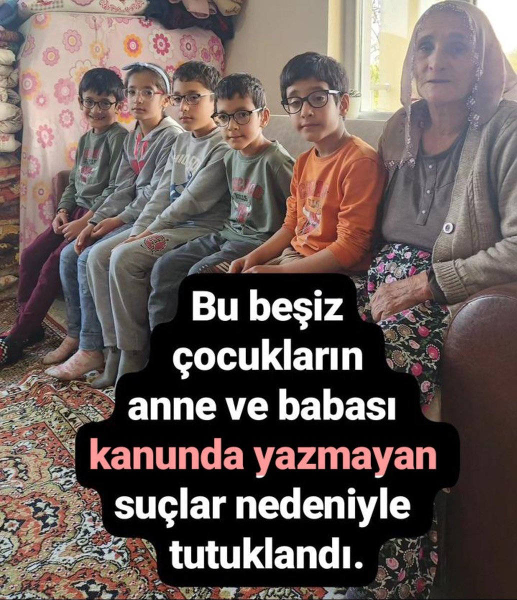 Kanunen hiçbir suçu olmayan anne ve babaya zulmedilfigi için 
AltıKardeş AnneVeBabasız