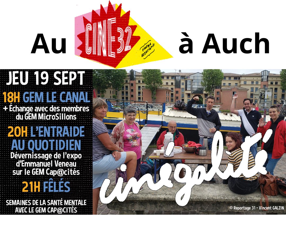 Microsillons's tweet image. Nous sommes heureux d'informer d'une nouvelle projection film docu associatif GEM LeCanal
qui va avoir lieu au #Ciné32 
et co-réalisé par MicroSillons étant même distributeur, voici article journal dont sur @Sism_Officiel
ladepeche.fr/2024/08/30/auc… ! 
Artistiquement &amp;amp; solidairement
